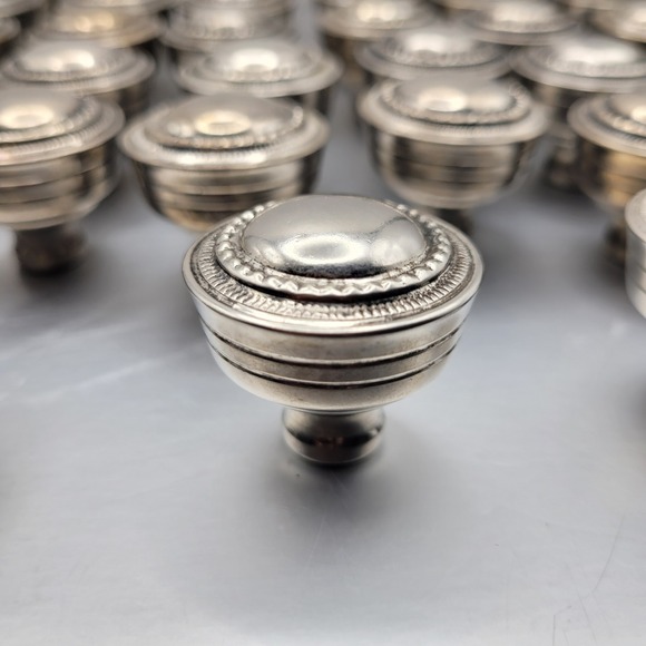 Top Knobs Other - Top Knobs M198 Contessa Cabinet Knob 1.25" Antique Pewter Round Metal